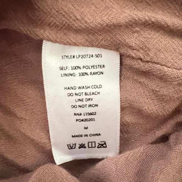 Lush One Piece Mocha Romper Pleated Sleeveless Brown Size M - Picture 8 of 12